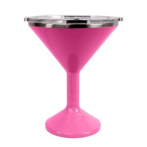 Pink Martini Glass with Lid two